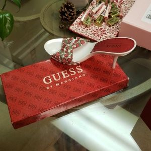 Guess by Marciano white/with strawberries shoes